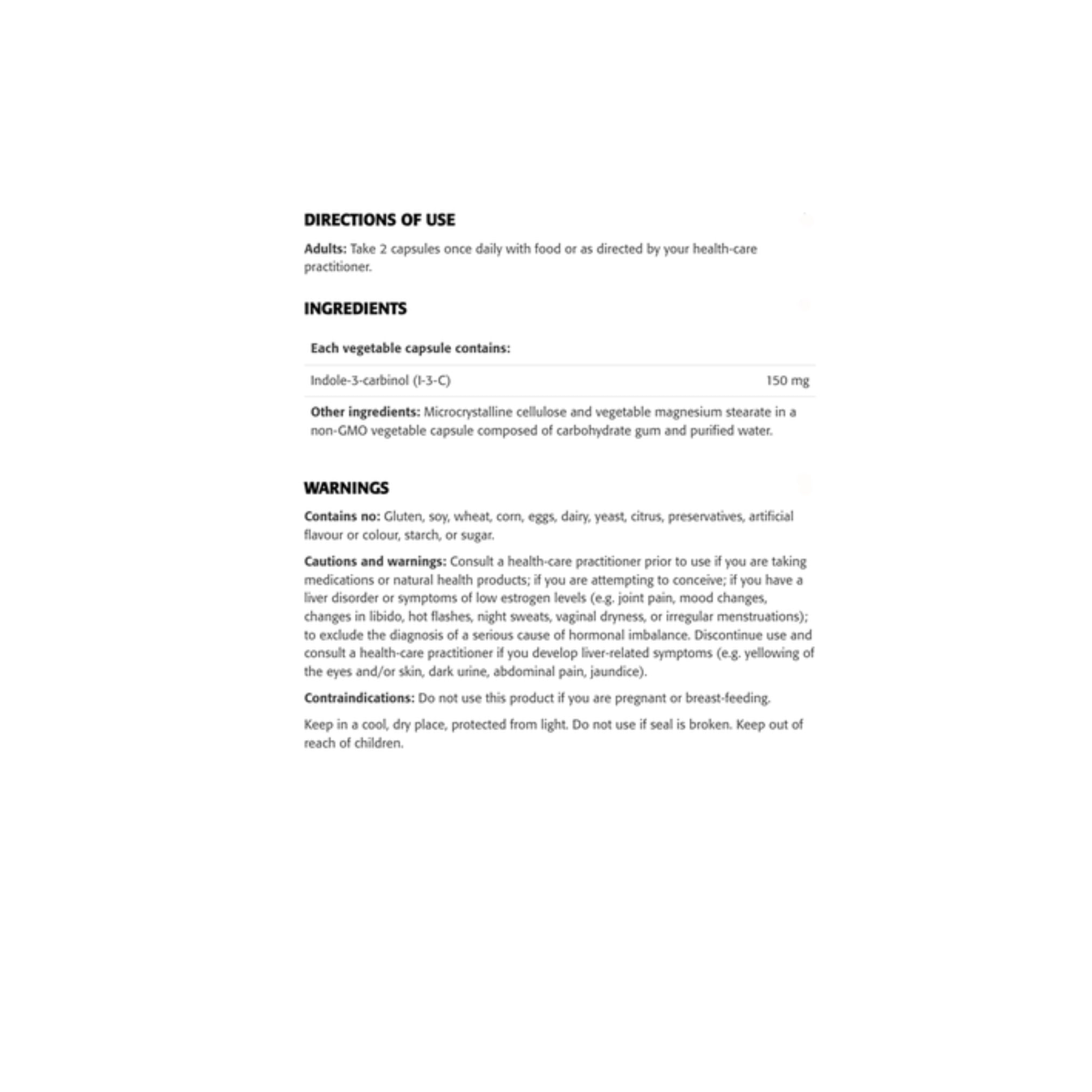 Indole-3-Carbinol - Ingredients - New Roots