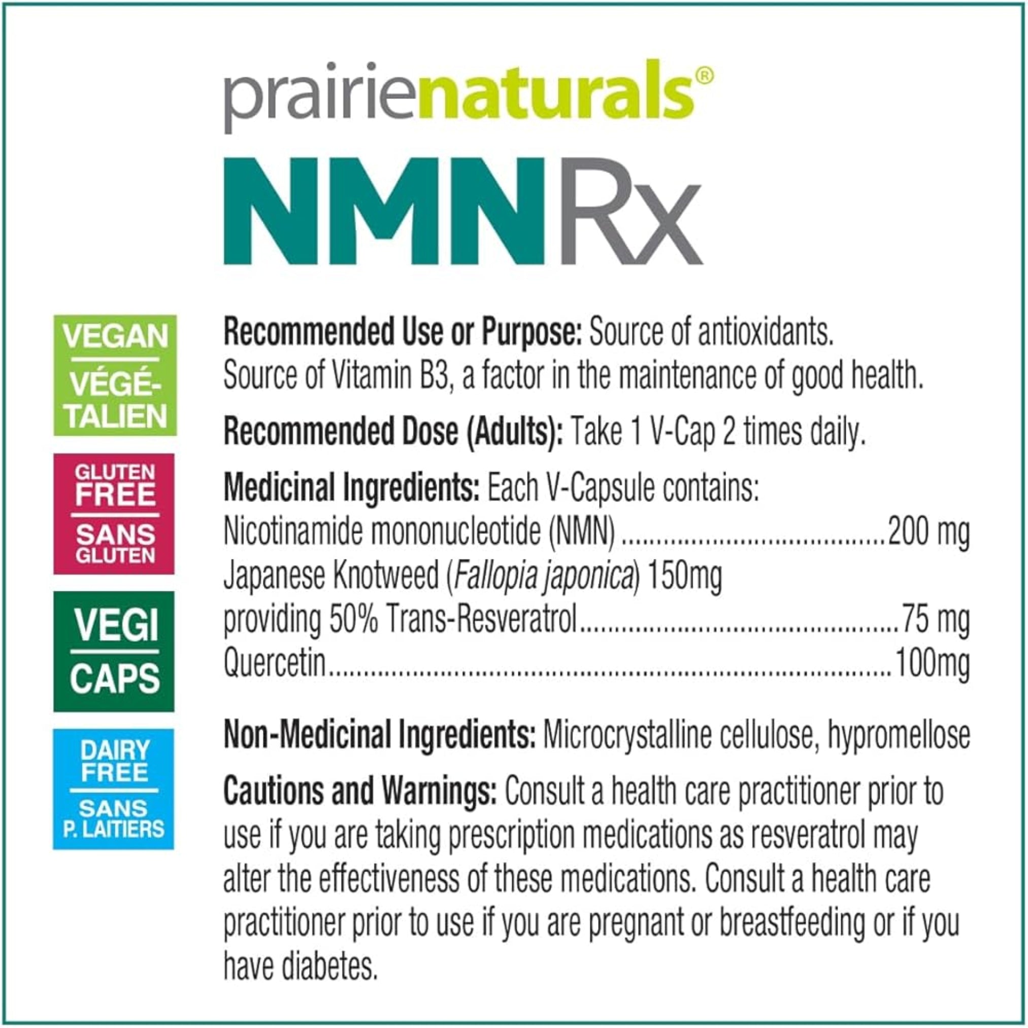NMN_Rx_back - Prairie Naturals